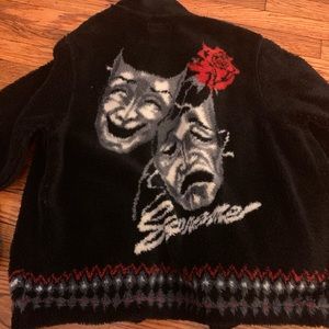 Supreme Drama Mask Fleece Jacket Black